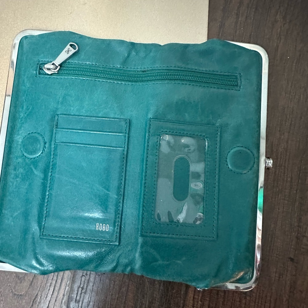 HOBO | Elegant Teal Clutch Wallet - Picture 3 of 8
